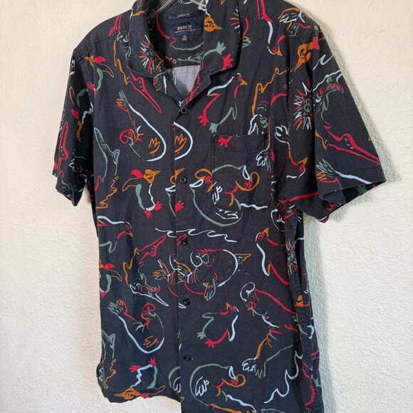Roark Gonzo Creatures Shirt \\ Men Medium //  Black Short Sleeve Classic Fit - Picture 6 of 9